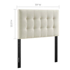 Modway Lily Upholstered Fabric Twin Headboard