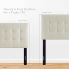 Modway Lily Upholstered Fabric Twin Headboard