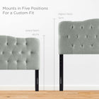 Modway Annabel Upholstered Fabric Queen Headboard