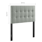 Modway Emily Upholstered Fabric Twin Headboard