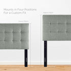Modway Emily Upholstered Fabric Twin Headboard