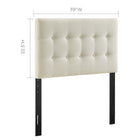 Modway Emily Upholstered Fabric Twin Headboard