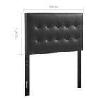 Modway Emily Upholstered Vinyl Twin Headboard