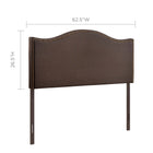 Modway Curl Nailhead Upholstered Queen Headboard