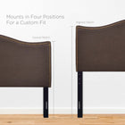 Modway Curl Nailhead Upholstered Queen Headboard