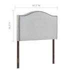 Modway Curl Nailhead Upholstered Twin Headboard