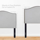 Modway Curl Nailhead Upholstered Twin Headboard