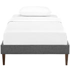 Modway Sharon Fabric Twin Bed Frame with Squared Tapered Legs