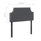 Modway Laura Upholstered Fabric Twin Headboard