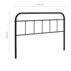 Modway Serena Queen Steel Headboard