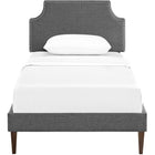 Modway Laura Fabric Twin Platform Bed with Squared Tapered Legs