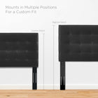 Modway Paisley Tufted Upholstered Faux Leather Full / Queen Headboard
