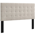Modway Paisley Tufted Upholstered Linen Fabric King and California King Headboard