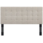 Modway Paisley Tufted Upholstered Linen Fabric King and California King Headboard