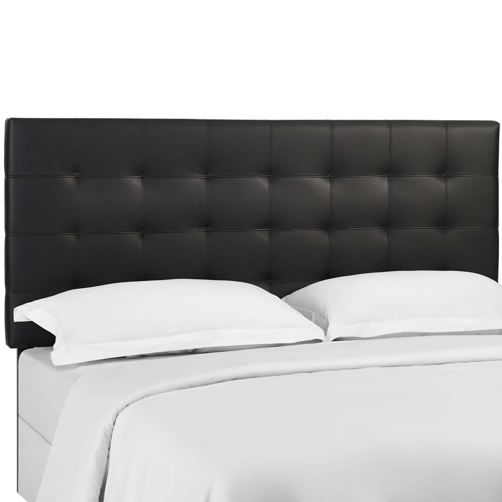Modway Paisley Tufted Upholstered Faux Leather King and California King Headboard  