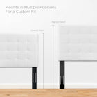Modway Paisley Tufted Upholstered Faux Leather King and California King Headboard