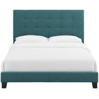 Modway Melanie Tufted Button Upholstered Fabric Queen Platform Bed