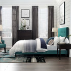 Modway Melanie Tufted Button Upholstered Fabric Queen Platform Bed