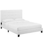 Modway Melanie Tufted Button Upholstered Fabric Queen Platform Bed  