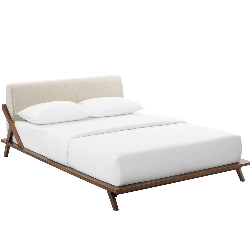 Modway Luella Upholstered Fabric Queen Platform Bed  