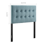 Modway Emily Biscuit Tufted Performance Velvet Twin Headboard