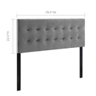 Modway Emily Biscuit Tufted Performance Velvet King Headboard
