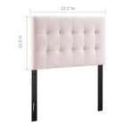 Modway Lily Biscuit Tufted Performance Velvet Twin Headboard