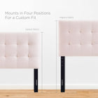 Modway Lily Biscuit Tufted Performance Velvet Twin Headboard