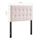 Modway Lily Biscuit Tufted Performance Velvet Twin Headboard