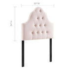 Modway Sovereign Diamond Tufted Performance Velvet Twin Headboard