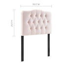 Modway Annabel Diamond Tufted Performance Velvet Twin Headboard