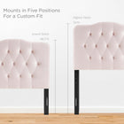 Modway Annabel Diamond Tufted Performance Velvet Twin Headboard