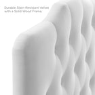 Modway Annabel Diamond Tufted Performance Velvet Twin Headboard