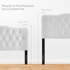 Modway Annabel Diamond Tufted Performance Velvet King Headboard