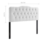 Modway Annabel Diamond Tufted Performance Velvet Full Headboard