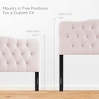 Modway Annabel Diamond Tufted Performance Velvet Queen Headboard