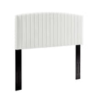 Modway Alessi Performance Velvet Queen Platform Bed - Black Wood Legs