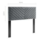Modway Alyson Angular Channel Tufted Performance Velvet Full / Queen Headboard