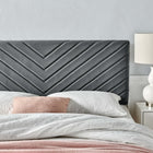 Modway Alyson Angular Channel Tufted Performance Velvet Full / Queen Headboard