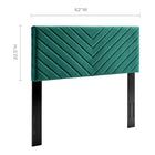 Modway Alyson Angular Channel Tufted Performance Velvet Full / Queen Headboard