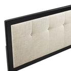 Modway Draper Tufted Fabric and Wood Queen Headboard