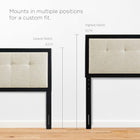 Modway Draper Tufted Fabric and Wood Queen Headboard