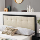 Modway Draper Tufted Fabric and Wood Queen Headboard