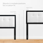 Modway Draper Tufted Fabric and Wood Queen Headboard