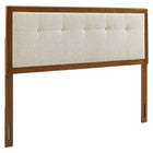 Modway Draper Tufted Fabric and Wood Queen Headboard  