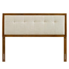Modway Draper Tufted Fabric and Wood Queen Headboard