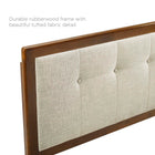 Modway Draper Tufted Fabric and Wood Queen Headboard