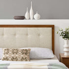 Modway Draper Tufted Fabric and Wood Queen Headboard