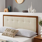 Modway Draper Tufted Fabric and Wood Queen Headboard
