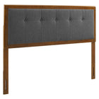 Modway Draper Tufted Fabric and Wood Queen Headboard  